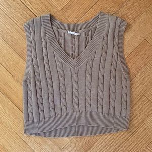 Altar’d state sleeveless beige sweater vest